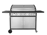 bbq gasgrill aldi test 2016 ✔️LEISTUNG: Dieser moderne BBQ-Grill verfügt über 6 Edelstahl Brenner mit jeweils 3kW und einen zusätzlichen Seitenbrenner mit 2,5 kW. Die Heizleistung lässt sich bequem und stufenlos regeln. Auf der breiten Grillfläche (93cm x 42 cm) mit den gusseisernen Grillrosten ist genügend Platz für ausreichend Fleisch, Fisch und Gemüse