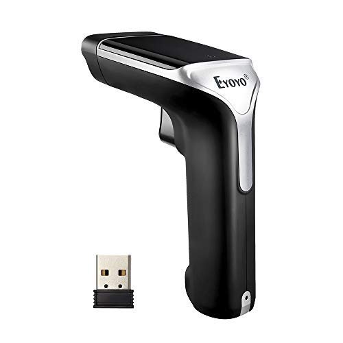 EYOYO EY-007 2.4G Scanner 2D wireless Codice a barre QR / DataMatrix / PDF417 Scanner portatile Magazzino Logistica Lettore di codici a barre wireless per Mac / Windows XP / 7/8/10
