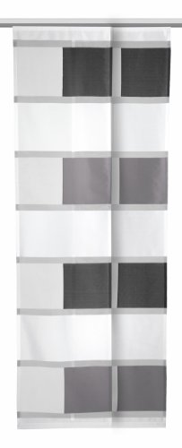 Albani Moments Anni, Flächenvorhang aus Scherli, Weiß/Silber/Grau, 245 x 60 cm, 266173