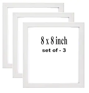 LYONIC Basics Wood White Color Photo Frame for Home,Hall, Office d