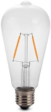 GDS 2W E27 ST64 LED Filament Bulb Lamp Dimmable 25W Equivalent(220-240V) , cool white