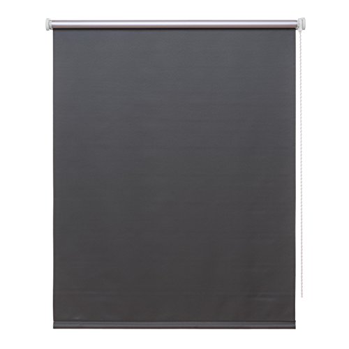 Verdunkelungsrollo grau: 160×160 (Breite X Höhe in cm) / Thermorollo Verdunklungsrollo Seitenzugrollo Rollo inkl. Montagezubehör / weitere Größen: 80 / 100 / 120 / 140 / 160 x 160 oder 220 cm - 2