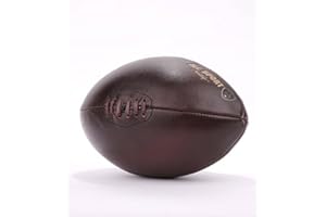 ALL SPORT VINTAGE - Ballon De Rugby - Choix Socle Disponibles - Personnalisation Disponible - Cuir De Vachette - Cousu Main - Marque Française
