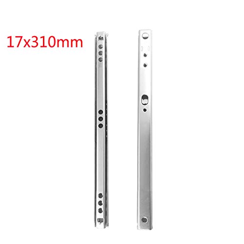Preisvergleich Produktbild NEU! Tensay Schubladenführungen Rillenkugellager 17x310mm, Zweiwege-Zugschiene 17mm breite Schublade Stahlkugelführung, Familienzimmer Haushaltszubehör