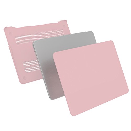 Case MacBook Air 13 H  lle Baby Pink    iCasso Reines Farbe design Ultra Slim D  nn Kratzfeste Matt Rutschfest Hartschale Kunststoff Schutzh  lle Snap