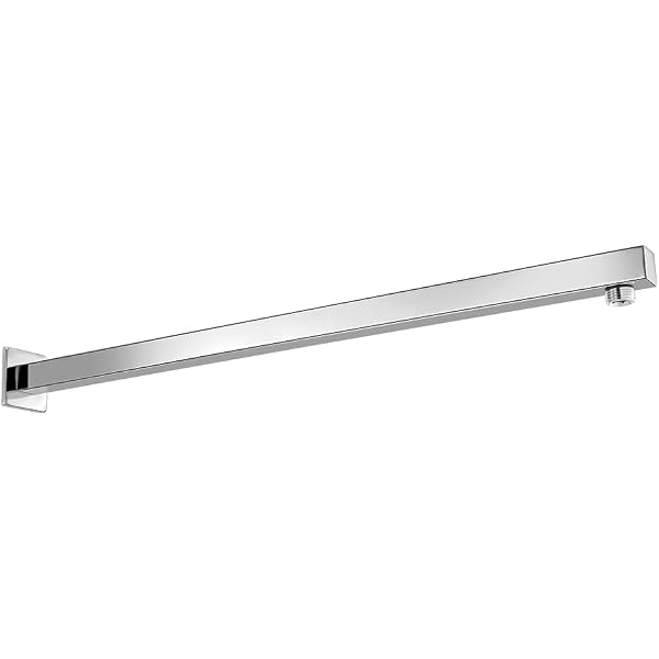 Antrader Shower Arm Flange Plate – Square Stainless Steel Escutcheon Cover, Brushed Nickel, 0.98" ID X 2.56" OD – 2-Pack For Shower Head Arms