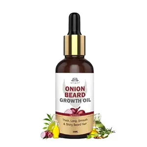 INTIMIFY Onion Beard Growth Oil | Beard & Mustache Growth Oil For Men With Jajoba Oil (30 ml - Pack of 1)