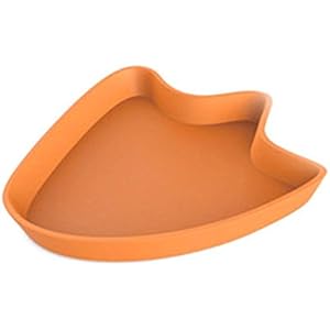 Pfirsich Bus in Downtown Kunststoff Lebensmittel Wasser Dish Wendelförderer Werkzeug Reptile Ornament