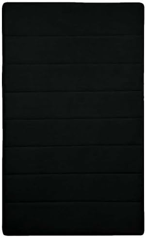 Hydrodry Black Ultimate Performance Memory Foam Large Bath Mat, 50 x 90 cm Anti Slip