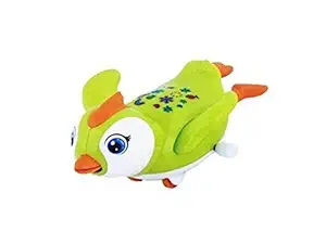 Emob Cute Swimming Penguin Wind-up Toys with Winding Chain and Moving Wheels Feature for Toddlers (Swimming Penguin) (Multicolor) Pack of 1
