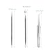 ETEREAUTY Blackhead Remover Tweezers Kit Comedone Extractor Zit Tool - 3 PCS