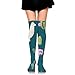 Produktbild Sangeigt Kniestrümpfe, Women High Socks Over The Knee High Leg Warmer Llama and Cactus Boot Stocking Extra Long Sport Tube Socks
