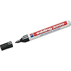 Marqueur permanent edding 3000 4-3000001/noir-épaisseur du trait 1,5/3 mm