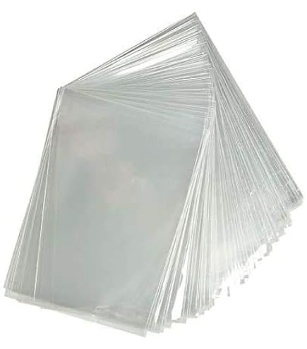 100 Sachets Adhésifs Transparents Format A5 - Pour Cartes, Invitations, Rangement - Fermeture Facile, Avec Trou D'aération - 7