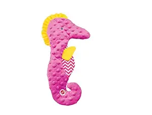 Ethical Pets Skinneeez Extreme Stuffingless Seahorse Dog Toy 15 Assorted