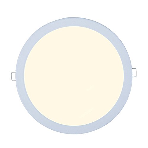 Preisvergleich Produktbild Heitronic LED Panel, warmweiß, Ø22cm, 24W, 120 LED EEK: A