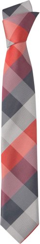 Preisvergleich Produktbild GREIFF Krawatte Slimline - Style 6918 - mehrfarbig - rot / grau kariert