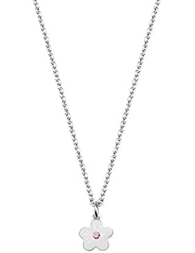 SCOUT Kinder-Kette mit Anhänger 925 Silber rhodiniert Zirkonia rosa 39 cm - 261104200