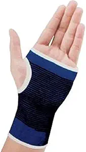 MOOLYAVAAN Products Blue Palm Wrist Glove Hand Grip Support Protector Gym for Boys & Girls (Set of 1 Pair)