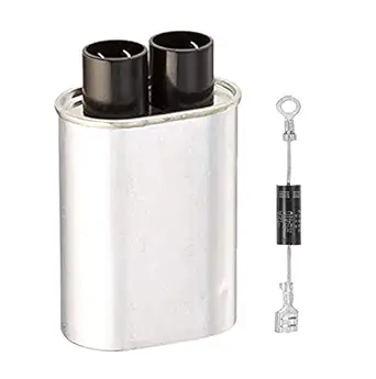 DHRUV-PRO Aluminium High Voltage Microwave Oven Capacitor 1MFD and Diode (Silver)