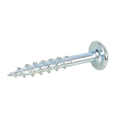 Kreg No. 1- 1/4" Tête Rondelle de zinc grossier Pocket-hole Vis – Argent (lot de 250)