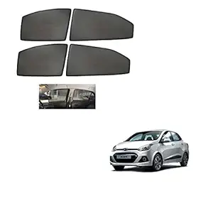 Kozdiko Premium Custom Fit Car Sun Shades Fix Curtains Non Magnetic Mesh Compatible for Hyundai Xcent
