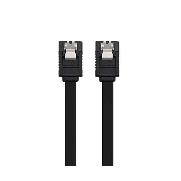 NANOCABLE 10.18.1001-BK - Cable SATA III de Datos 6G con Anclajes (0.5mts) Color Negro - Image 3
