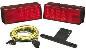 Wesbar 3" x 8" Waterproof LED Over 80" Trailer Light Kit by Wesbar