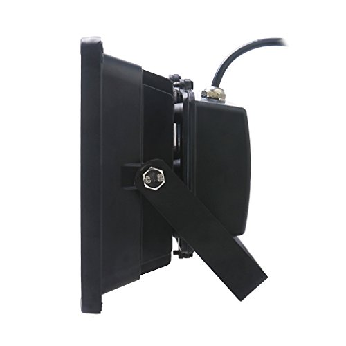 Auralum® 50W LED Baustrahler Flutlicht Fluter Gartenstrahler Scheinwerfer wasserdicht IP65 kaltweiss 6000-6500K schwarz - 3