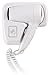Wall Mounted Holster Type Electric Hair Dryer White Compact