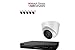 Produktbild hiwatch von HIKVISION 4 MP IP Sicherheit Kamera System mit 8 CH POE HD NVR und 6 x 4 Megapixel 2688 x 1520 wetterfest CCTV Turret Dome Kamera, Power over Ethernet Kit