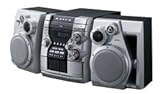 Altavoz: con dos altavoces. Aiwa MINISET Jax-N 10 30 W - Microcadena (2 Cubierta(s), 3 Discos, 30 W, mp3, 30 W, 11,7 kg)