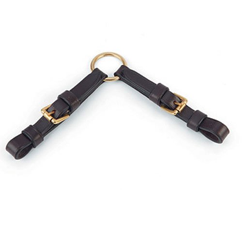 2-Way-Leather-Coupling-converter-For-In-Hand-Bridle-Showing-Leading-In-Black