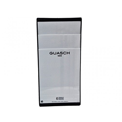 Guasch - Pack 6 Pañuelos Hombre Blancos 100% Algodón - BLANCO, U