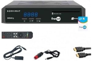 SERVIMAT – Sirius HD SERVIMAT Demodulador Satélite + Tarjeta Fransat + puerto IR + Cable HDMI + cordón 12 V - SIRIUSFULLPACK