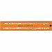 Produktbild Rumold Schriftschablone 2,5mm orange/transparent