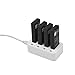 Produktbild PURATEN Portable USB Ladegerät, 4 in1 USB Drone Ladegerät 5 V 3 A (Max) 4 Port USB Wand Ladegerät Powerport Universal Travel Adapter Ladekabel HUB Mini Smart Flight Drone Akku Ladegerät