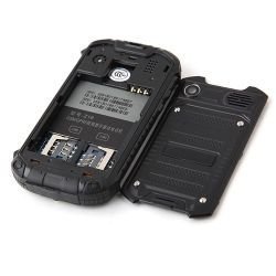 YINGJIE Mini Z18 sbloccato Smartphone Android 4.0.4 Dual SIM Dual Core antiurto telefono 2.45 pollici mobile antipolvere impermeabile (nero)