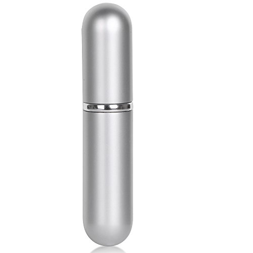 Yahee Silber Parfümflasche Duftzerstäuber Duftströmen mit 5ml für unterwegs - 3