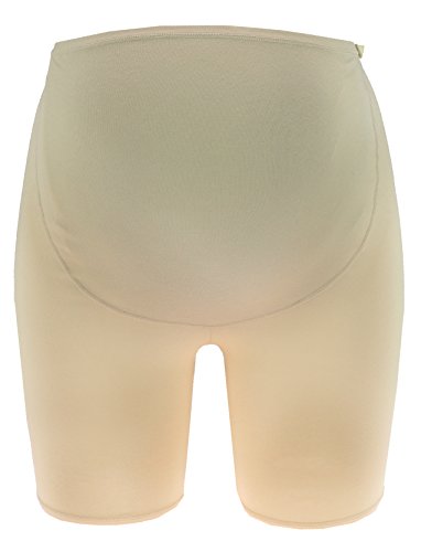 Maternity underwear pregnancy shorts, maternity knickers with long legs, over the bump, viscose fiber, available in White, Black, Beige, CHEZMAM