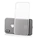 Produktbild iPhone X Premium Hülle Ultra Thin - Transparente dünne Schutzhülle, Leichtes durchsichtiges Slim Backcover für iPhoneX10 - passgenaues Case Bumper mit rundum Kamera-Schutz in grau von MC24