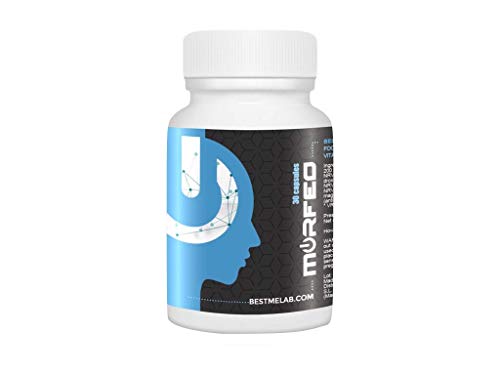 BESTME MORFEO : Pastillas naturales para dormir mejor, relajante natural, recuperador muscular (compuesto por MELATONINA NATURAL, GABA, 5HTP, BACOPA, ZINC, MAGNESIO Y VITAMINA B6) 30 Cápsulas