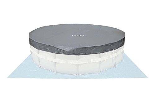 INTEX Ultra Frame Swimming Pool 488 x 122 cm Schwimmbecken Stahlrahmen 28324 Komplett-Set mit Extra-Zubehör wie: Reinigungsset und Fußbad - 7