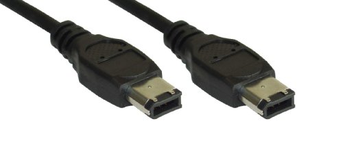 InLine 34055 FireWire Kabel (IEEE1394, 6-polig Stecker-auf-Stecker, 0,5 m) schwarz