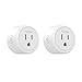 Produktbild TanTan tan tan smart plug 2-pack wi-fi-fähigen mini smart switch kompatibel mit alexa, no hub required, fernbedienung ihre geräte von überall, für smart phone mit timing-funktion etl listed