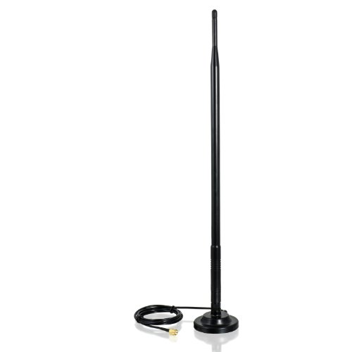 Preisvergleich Produktbild CSL - 9dBi Stabantenne (2,4GHz) inkl. Standfuß / Antennen und Signalverstärker / Omni-direktionale Antenne / Wlan / WiFi (Wireless Lan) Antenne / für Wlan-Stick / Access Points / Router / Wlan Karten