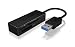 Produktbild Icy Box IB-CR300 Externer USB 3.0 Kartenleser, fest-integriertes USB-Kabel, unterstützt u.a. SDCX/MSXC bis 2 TB (schwarz)