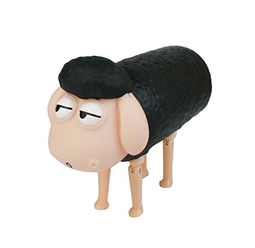 Emartbuy 300 ml Glass Water Bottle Cute Cool Animal Designer Kids Children - Sheep Black Emartbuy 300 ml Glass Water Bottle Cute Cool Animal Designer Kids Children - Sheep Black