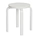 Produktbild Artek E60 Hocker, weiß birke Sitzfläche Birke weiß lackiert H 44cm, Ø 38cm Beine Birke klar lackiert
