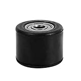 ◇ CALIDAD PREMIUM: La guía de la rueda de la polea del tensor del rodillo de cadena de 8 mm está hecha de goma dura y hierro, de uso duradero.